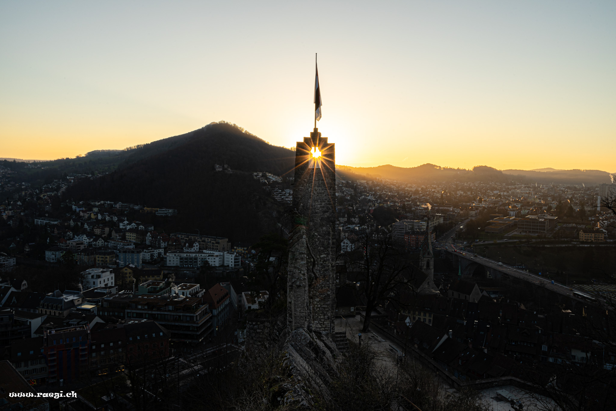 Sonnenaufgang Schloss Stein in Baden