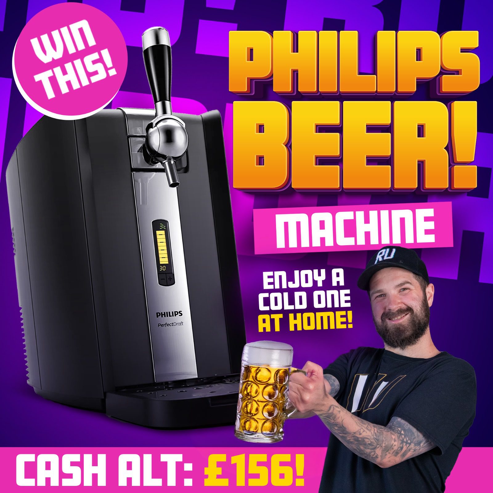 PHILIPS BEER MACHINE! RaffledUp