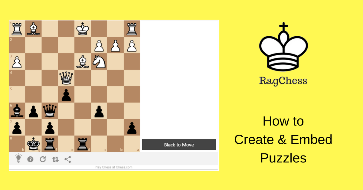 How to Create & Embed a Chess Puzzle (Using