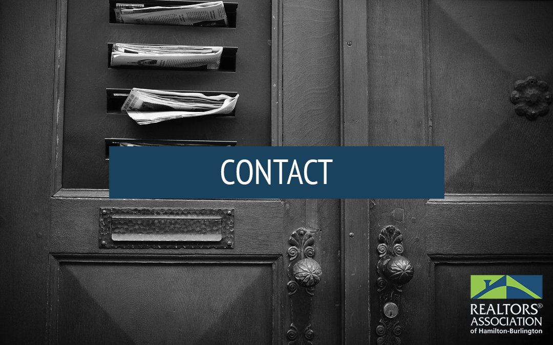 Contact RAHB REALTORS® Association of HamiltonBurlington