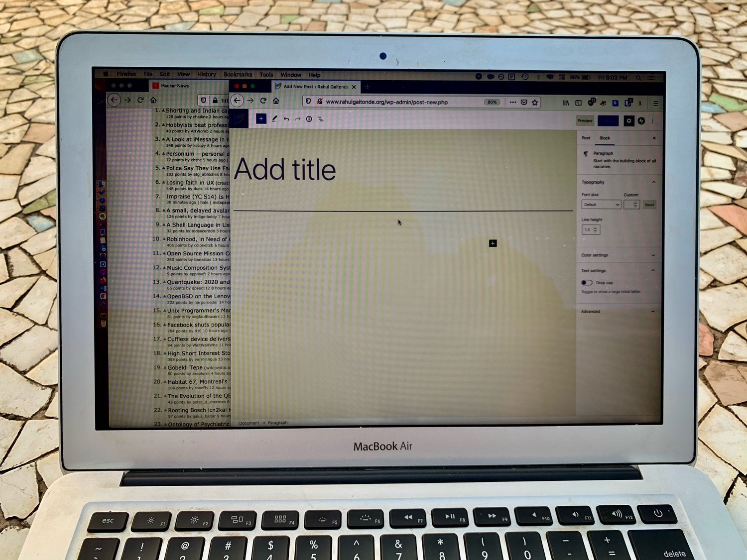 This ten year old Macbook Air Rahul Gaitonde