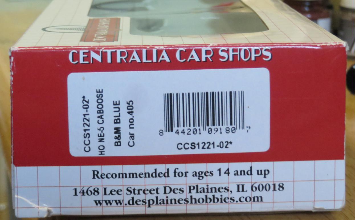 Centralia Car Shops NE5 B&M caboose 405 The Atlas Rescue Forum