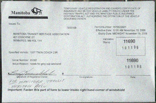 Manitoba licence plates