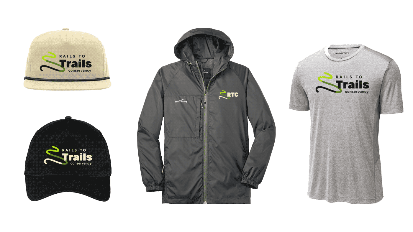 Shop RTC Gear, Apparel, Accessories and Guidebooks Rails to Trails