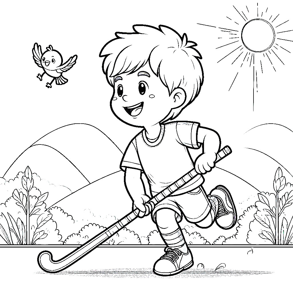 Hockey Coloring Pages 🏒 5 Free Printable Sheets