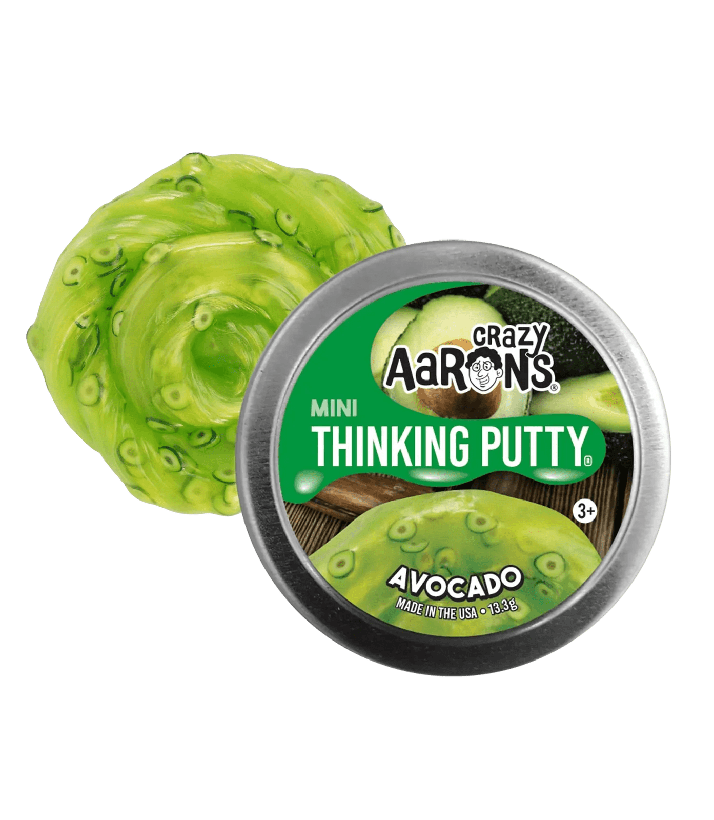 Crazy Aarons Thinking Putty Avocado Mini Tin Buy Crazy Aarons Thinking