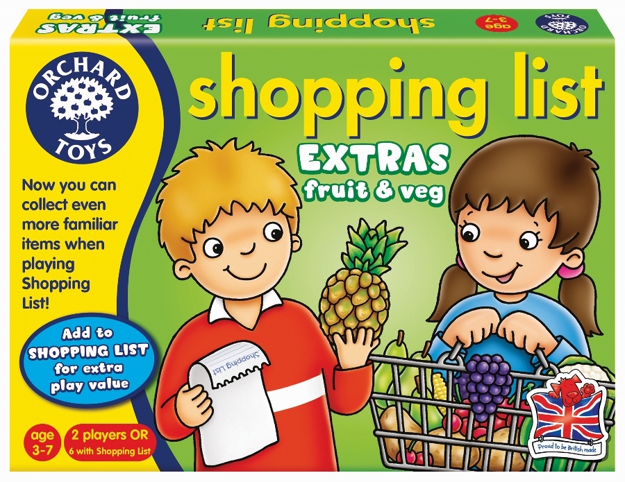 Orchard Toys Shopping List Game Booster Fruit & VegAn Educational