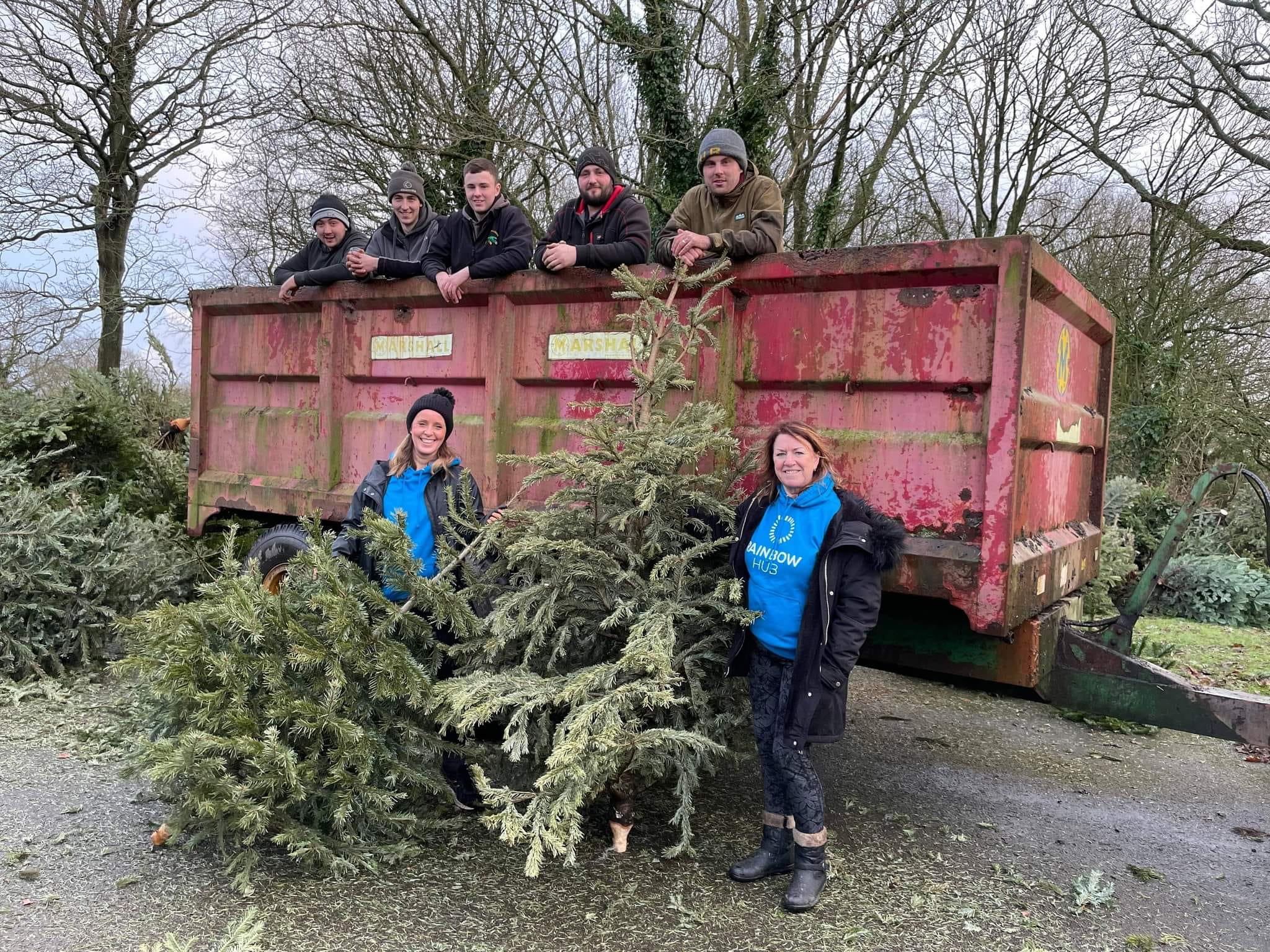 “Recycle your Christmas Tree” service raised £5,500 Rainbow Hub