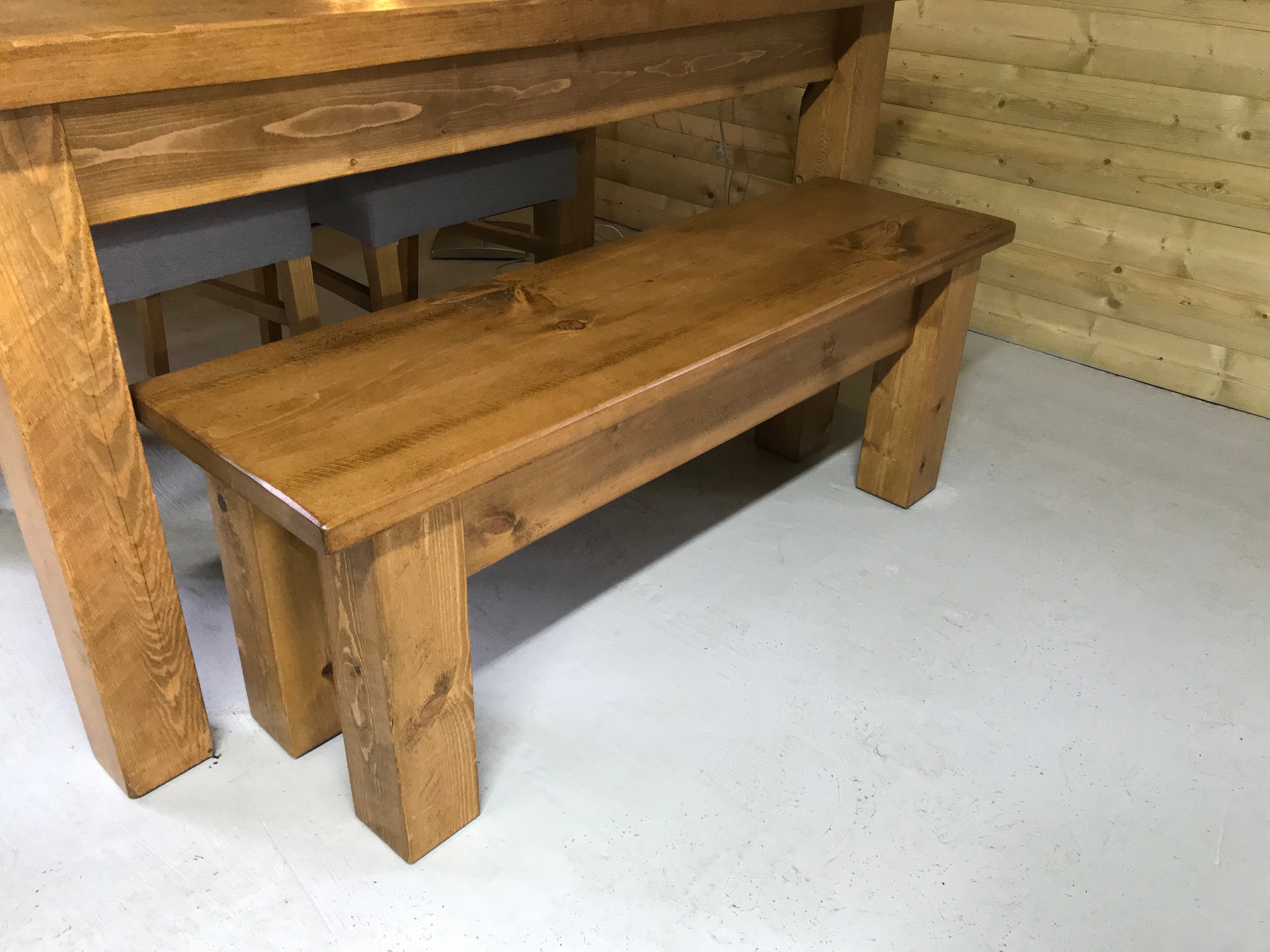 Whittington Range Rustic Bench Rainbows Furniture
