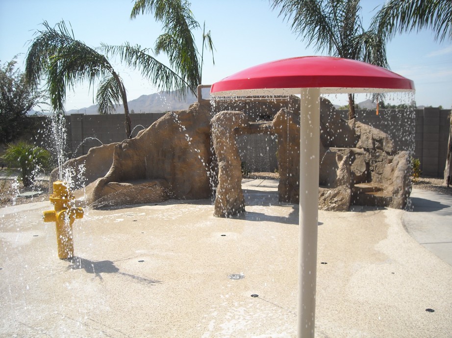 Light Commercial Splash Pad Water Parks Rain Deck