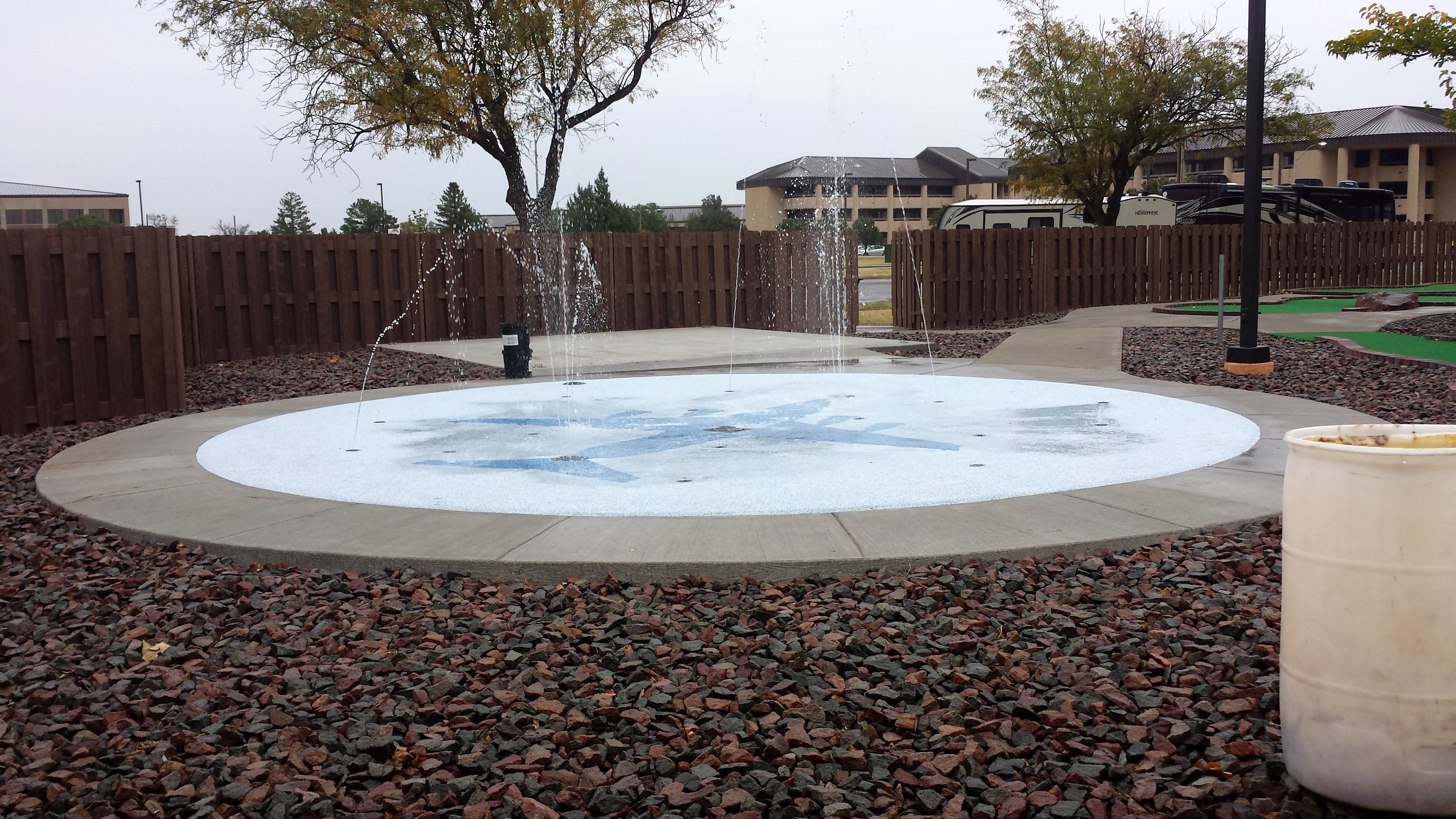 NEW SPLASH PAD AT ALTUS AIR FORCE BASE ALTUS, OKLAHOMA
