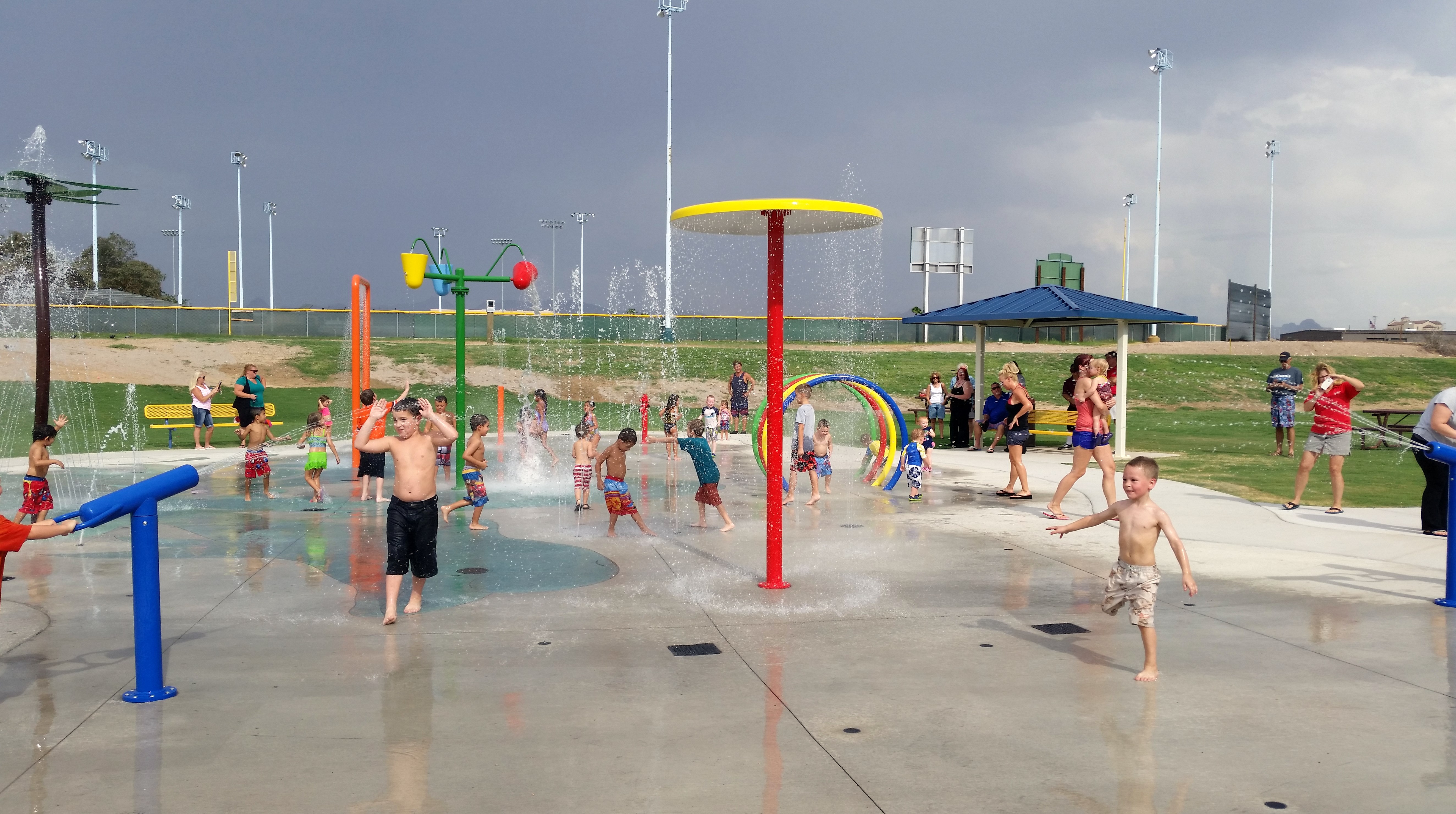 SPECTACULAR SPLASH PAD COMPLETED AT KEN FOVARGUE PARK BULLHEAD CITY