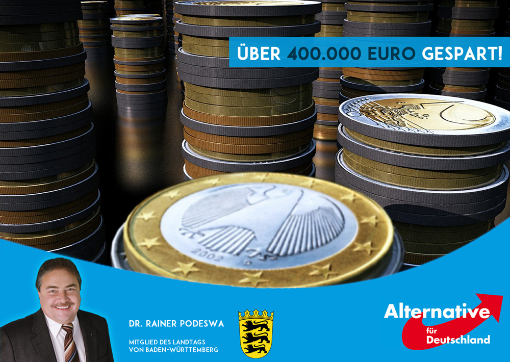 Rückzahlung von mehr als 400.000 Euro Fraktionszuwendungen Dr. Rainer