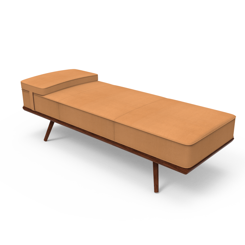 Spichord Daybed Settee in Brown Color Settee Furniture Online