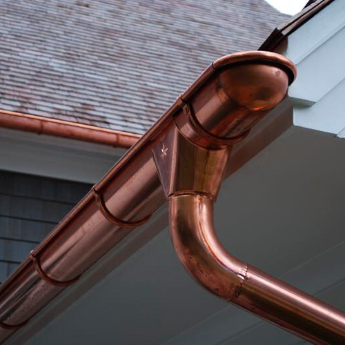 Copper Rain Gutters Rain Gutters Solution