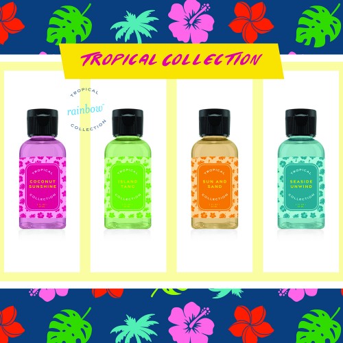 Assorted Tropical Collection Rainbow and RainMate Fragrances R18100