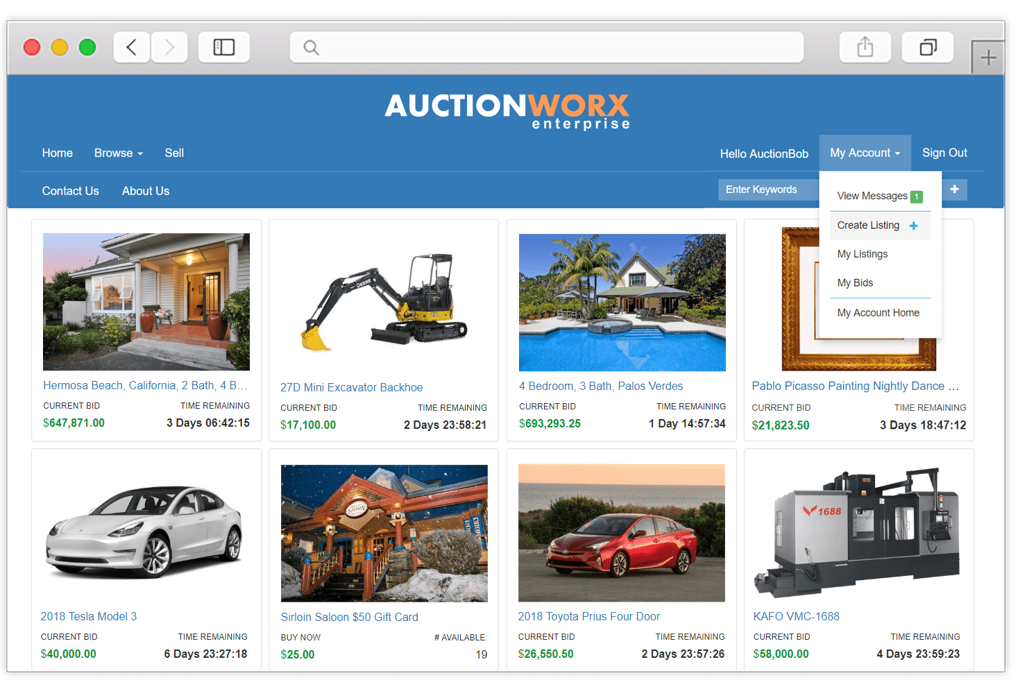 Online Auction Software Create an Auction Website RainWorx Software