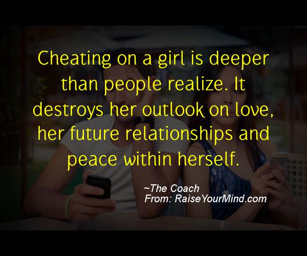 Cheating Verses & Funny Quotes Cheating on a girl is deeper than