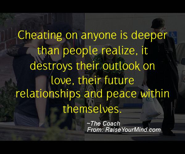 Cheating Verses & Funny Quotes Cheating on anyone is deeper than