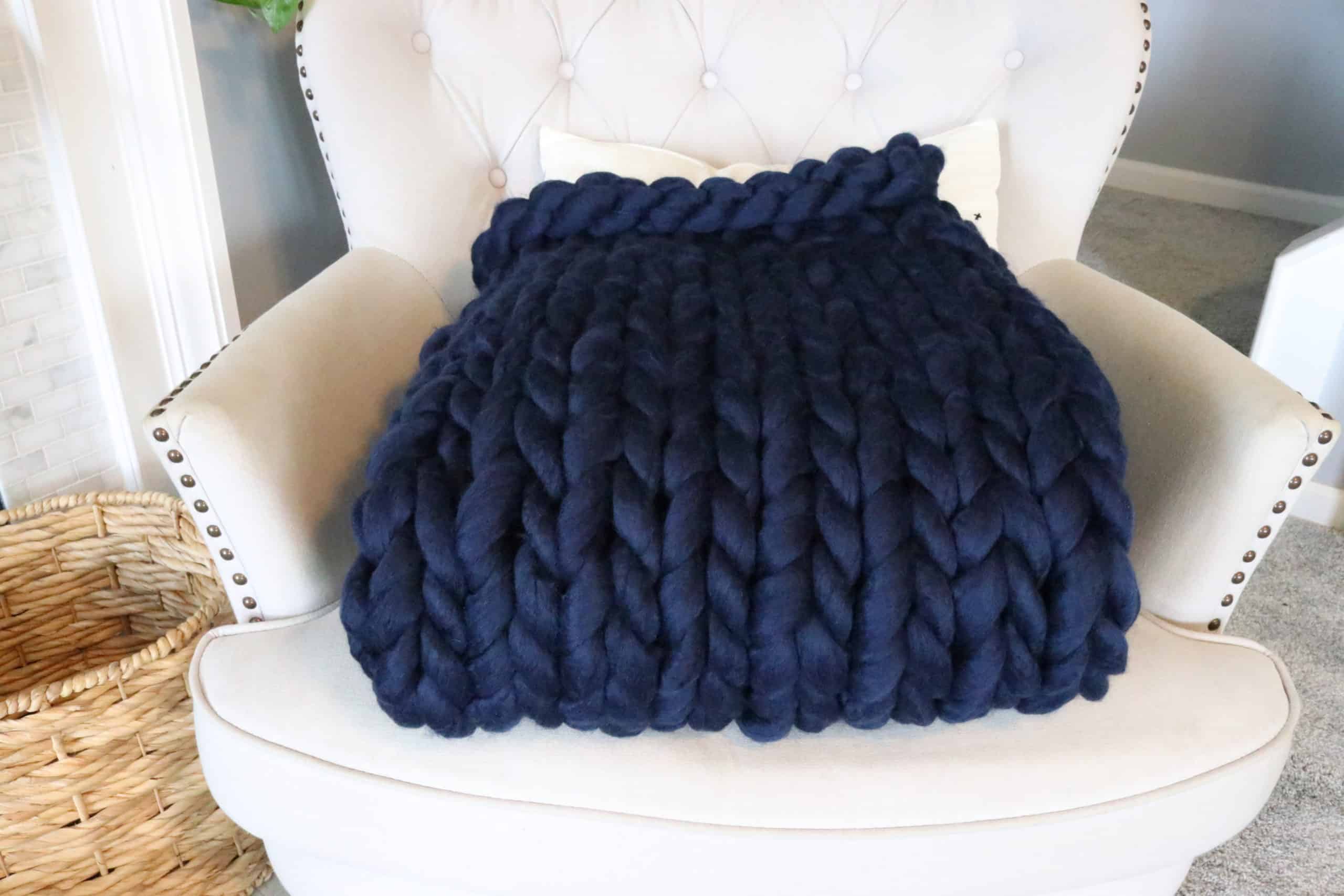 DIY Chunky Knit Blanket How To Make A Chunky Knit Blanket Raising