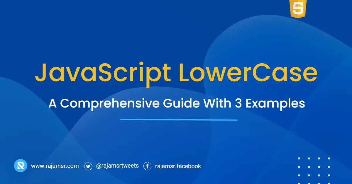 JavaScript Lowercase How To Convert Strings Easily MSR  Dev