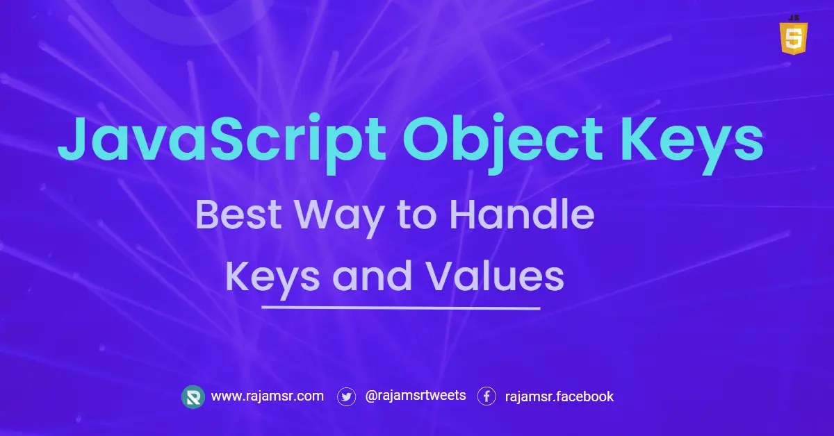 How to Use JavaScript Object Keys Like a Pro MSR  Dev Simplified