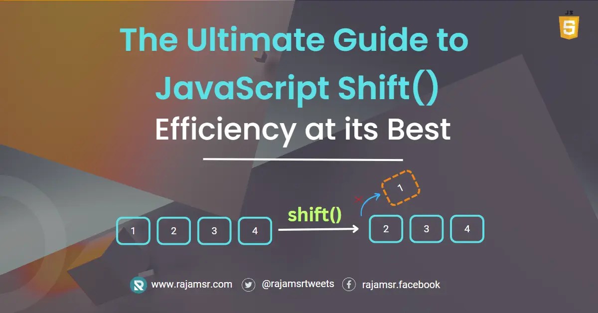JavaScript Shift() The Best Way to Remove First Element MSR 