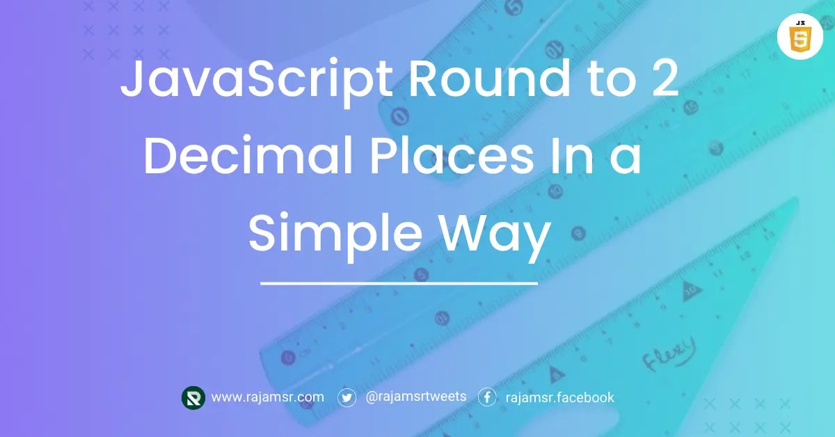 JavaScript Round to 2 Decimal Places Made Easy MSR  Dev Simplified