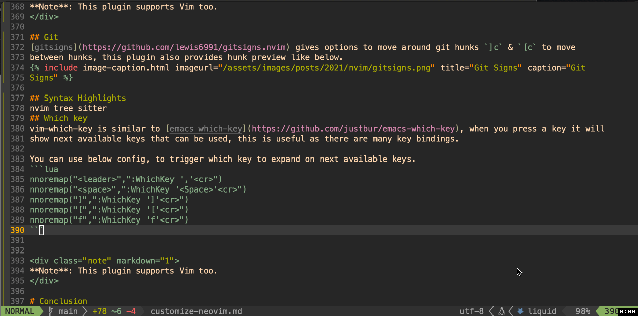Steps to customize neovim Rajashekar Chintalapati