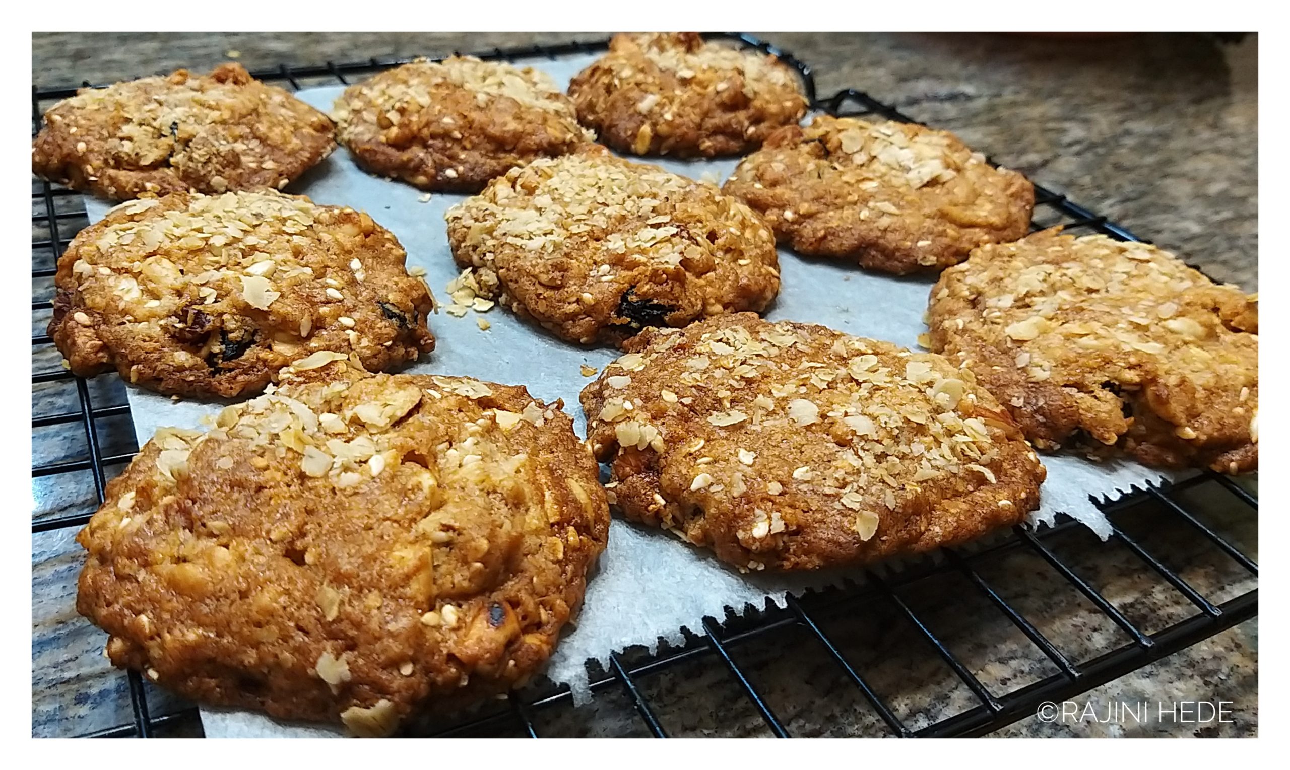 OAT AND NUT COOKIES Rajini's Kitchen