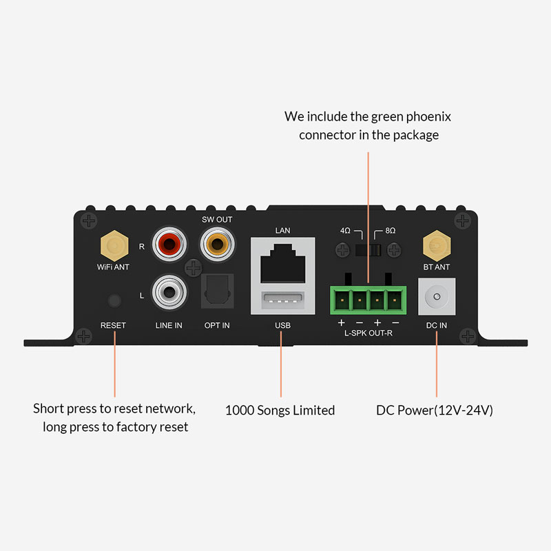 Wireless Audio Amplifier SA100 Rakoit