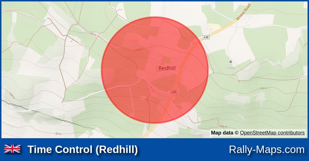 Time Control (Redhill) stage map RAC International Rally 1962 🌍