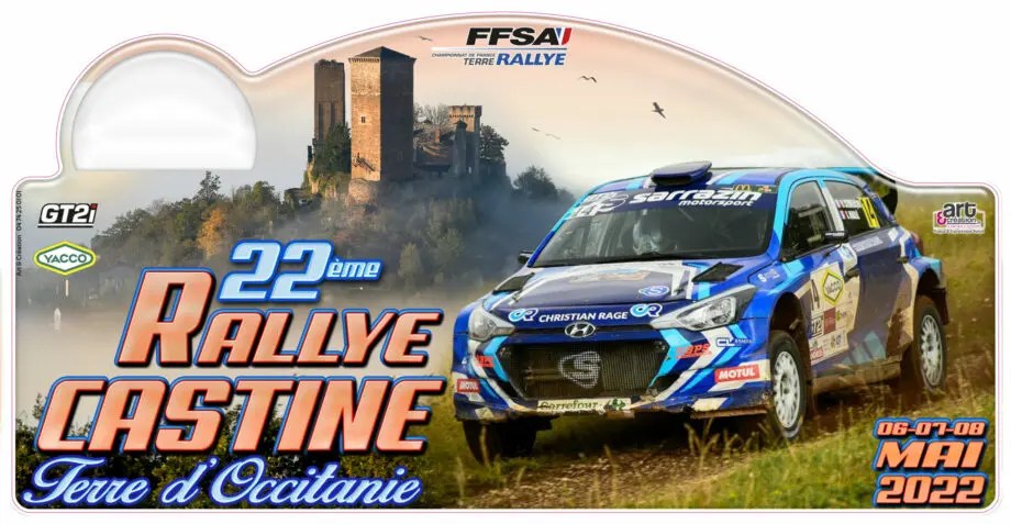 Liste des engagés Rallye Castine Terre d'Occitanie 2022