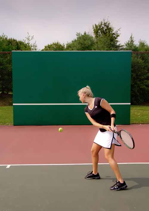 Playing Tennis Against a Wall Rally Master Backboards