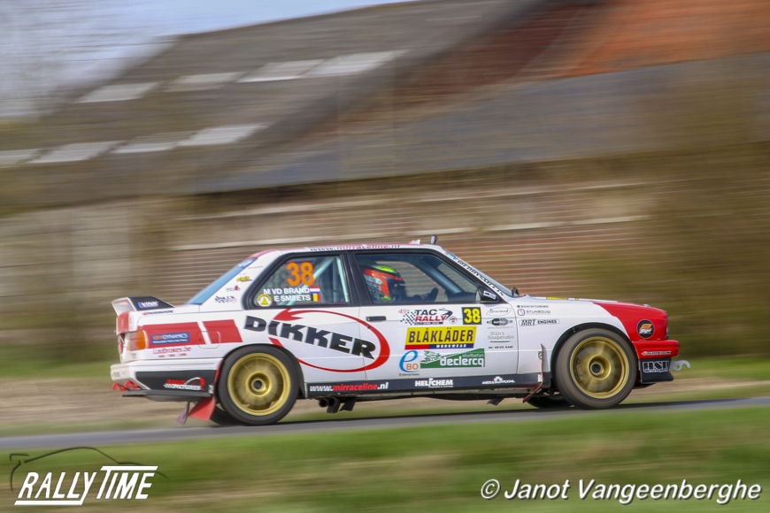 Mats van den Brand met Martijn Wydaeghe in de Sezoensrally Rally Time