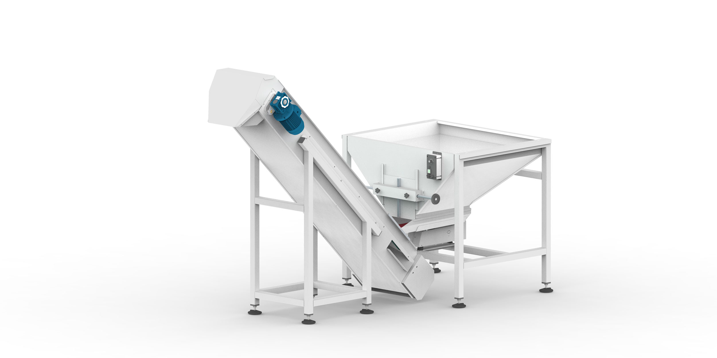 Products storage hoppers Ramac