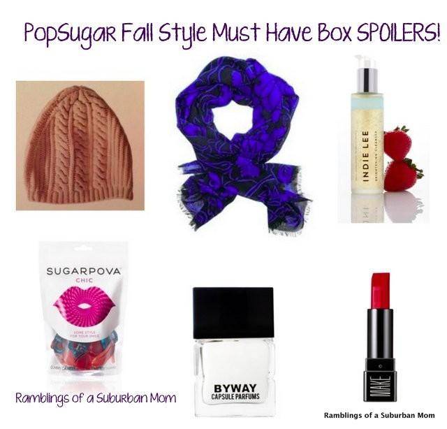 PopSugar Must Have Fall Style Spoilers!!! Subscription Box Ramblings