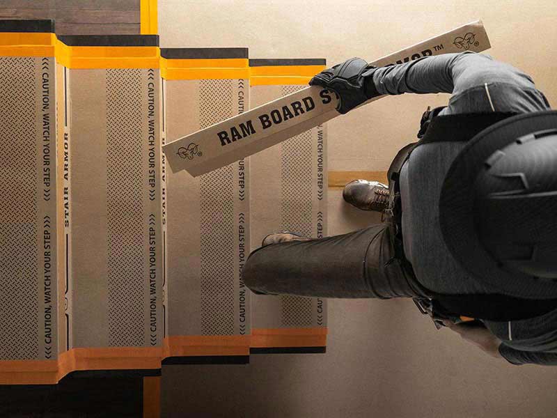 Stair Protection During Construction Ram Board®