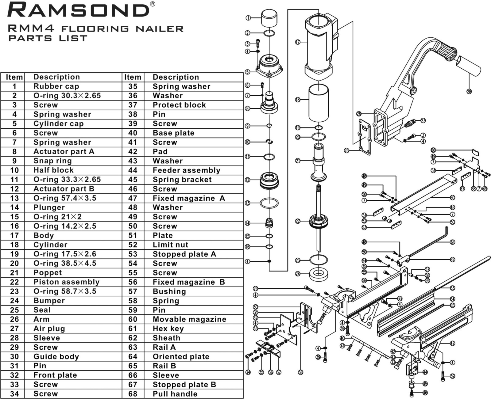 Bosch Floor Nailer Parts Diagram Carpet Vidalondon