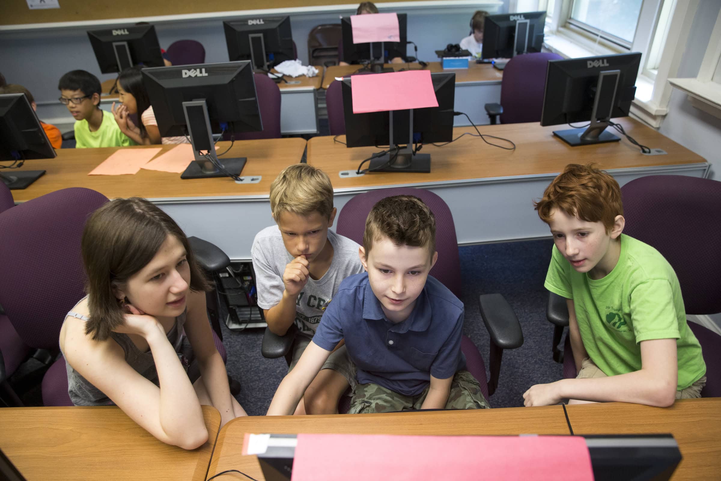 Robots take over Main Hall during coding camp News and Events
