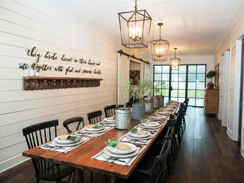 Farmhouse Dining Room Accent Wall — Randolph Indoor and Outdoor Design