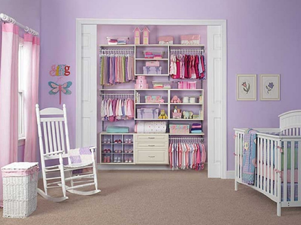 Girls Closet Organizer Open — Randolph Indoor and Outdoor Design