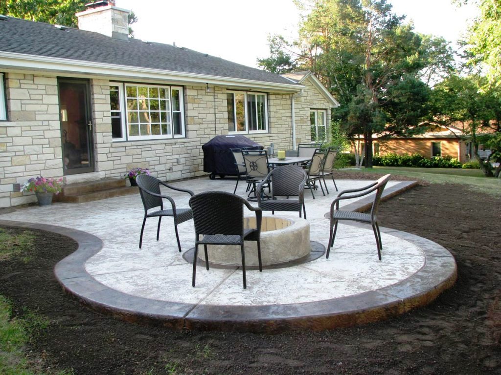 Simple Concrete Patio Design Ideas Yard — Randolph Indoor and Outdoor