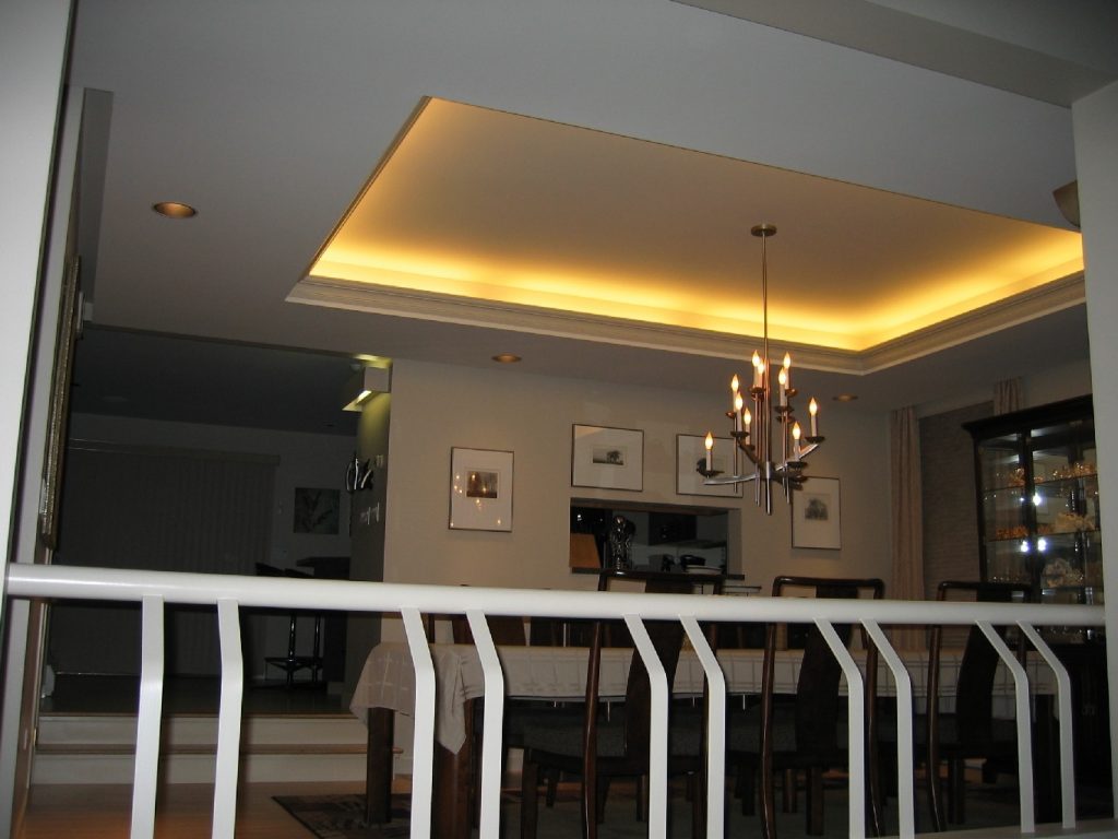 Crown Molding Rope Lighting Tray Ceiling — Randolph Indoor and Outdoor