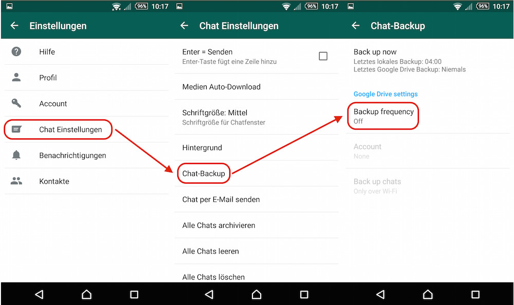 WhatsApp Beta für Android mit Google Drive BackupFunktion