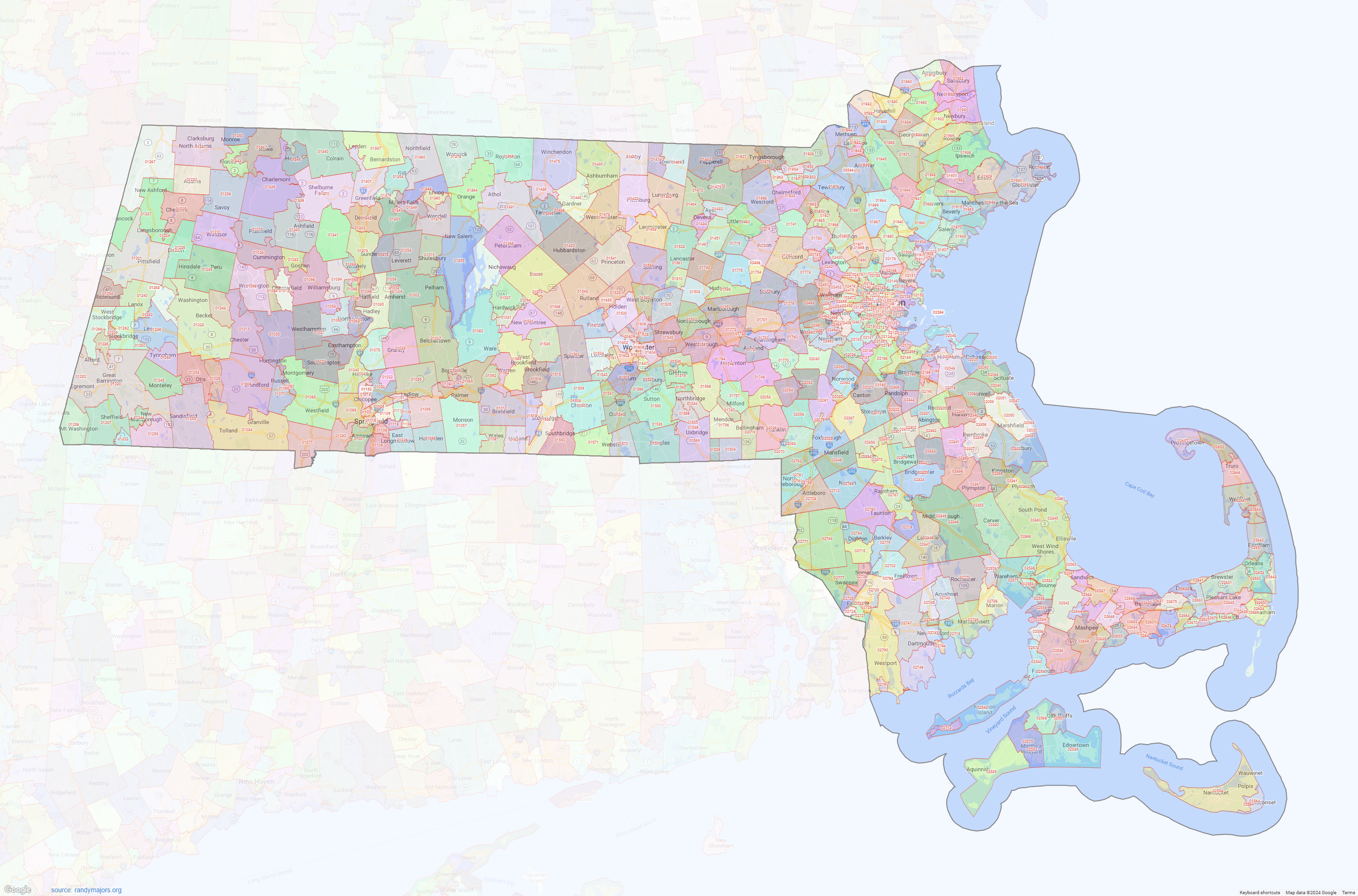 Ma Zip Code Map Massachusetts Zip Codes – Shown On Google Maps