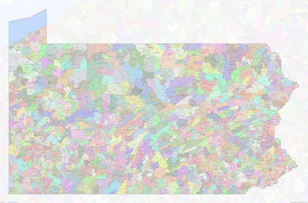 Zip Codes For Pennsylvania Map Berta Celinka