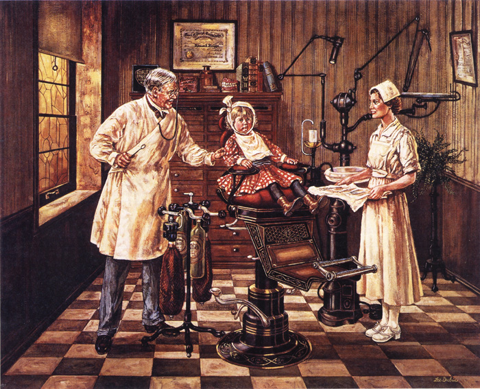 Victorian Dentist Dental Teeth Tooth Ache Oral Surgeon Medical Nurse