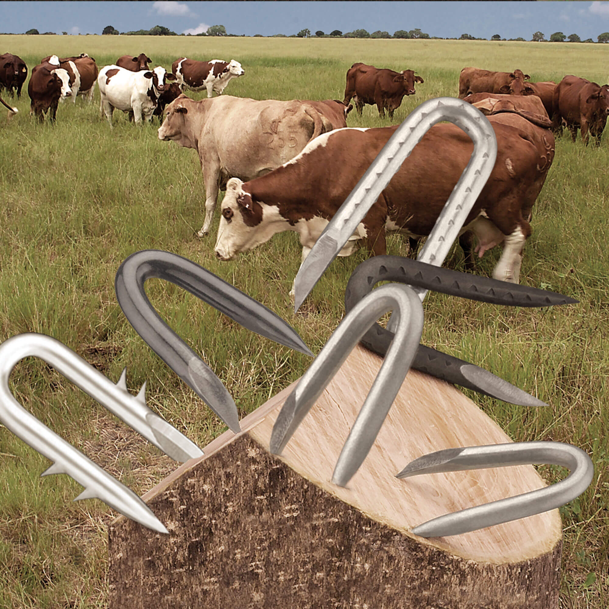 Galvanized Fence Staples Rangemaster