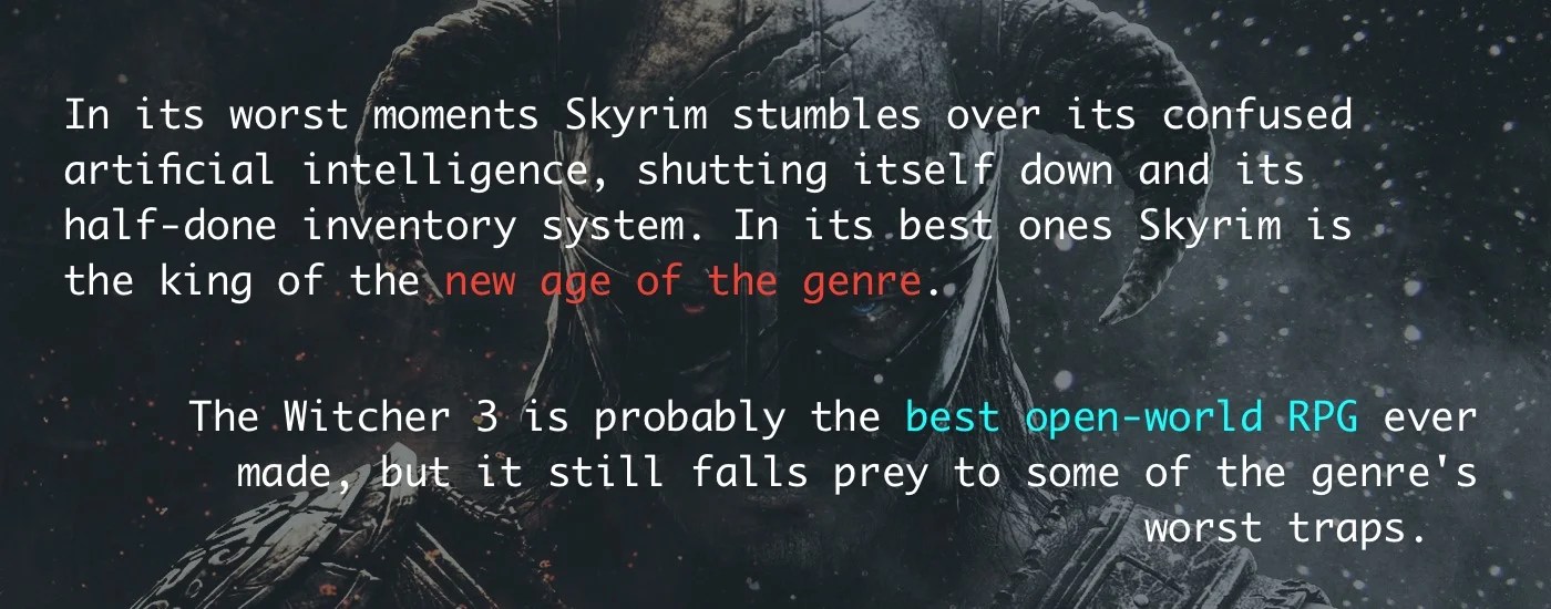 The Elder Scrolls Skyrim vs The Witcher 3 Wild Hunt RankRed